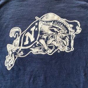 US Navy Midshipmen long sleeve T-shirt w elbow patch